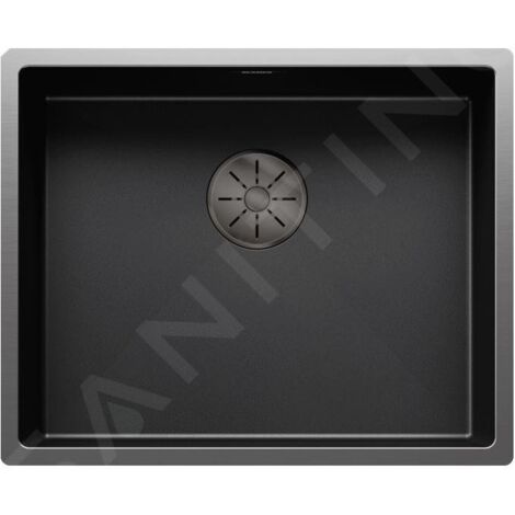 Blanco Claron 500 - Évier, 50x40 cm, acier foncé 527834 (1/3)