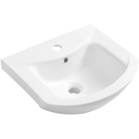 Aqualine Zero - Meuble lavabo 455x400 mm, 1 point d'amorçage, blanc 6045 (1/5)