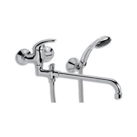 Novaservis Metalia 55 - Robinetterie de baignoire murale complète, chrome 55037,0 (1/2)