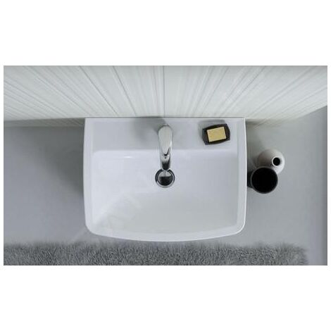 Kolo Rekord - Lavabo, 500x380 mm, 1 point d'amorçage, blanc K91952000