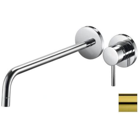 Paffoni Light - Mitigeur de lavabo encastré avec corps, installation de 2 trous, doré LIG007HG70 (1/2)