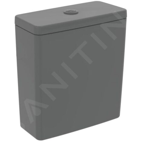 Ideal Standard i.Life B - Réservoir de chasse d'eau, remplissage par le bas, gris brillant T472358 (1/5)