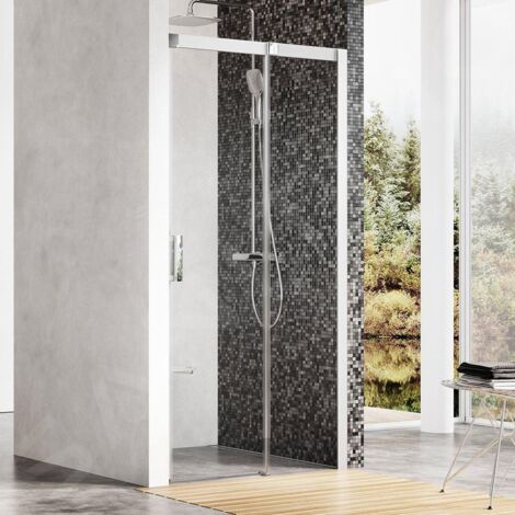Ravak Matrix - Porte de douche en deux parties MSD2-120 R, 1175-1215 mm, verre satiné/clair 0WPG0U00Z1 (1/5)