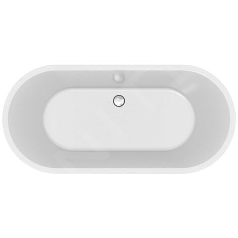 Cersanit Crea - Baignoire en îlot, 160x75 cm, pieds inclus, blanc S301-300 (1/3)