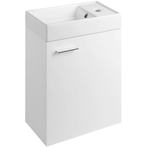 Armoire ZOJA avec lavabo 40x22 cm, blanc (1/5)