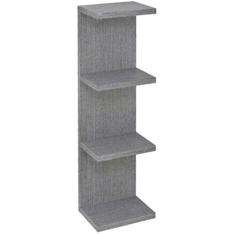 RIWA étagère ouverte 20x70x15cm, chêne argenté (1/4)
