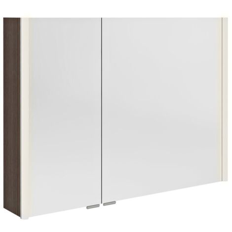 Armoire miroir ALIX avec éclairage LED 96x70x17,5cm, Pine Rustic (1/2)