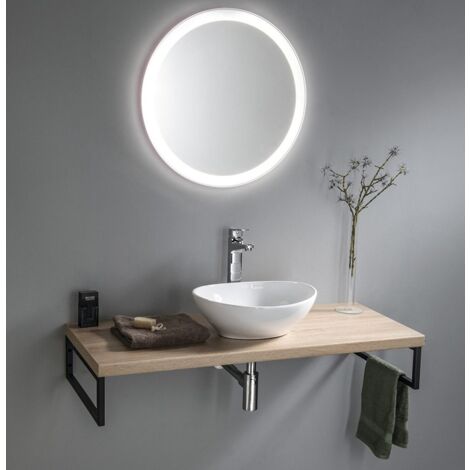 VEGA ensemble de meubles de salle de bain, largeur 97,5 cm, chêne platine (1/5)