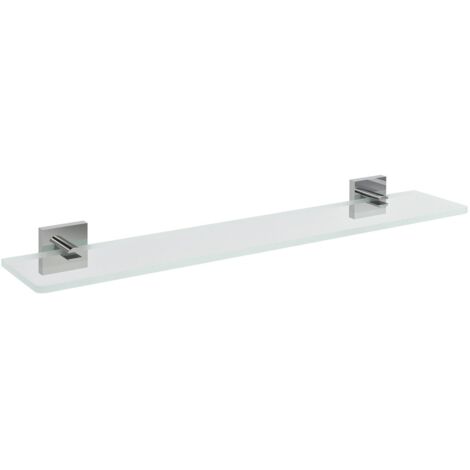 X-SQUARE étagère en verre 500 mm, chrome/verre transparent (1/2)