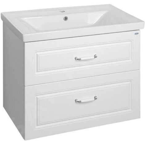 Aqualine Favolo - Meuble-vasque 765x600x446 mm, blanc mat FV280 (1/5)