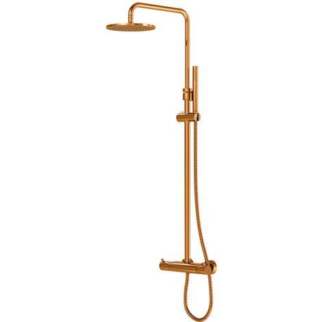 Steinberg 100 - Ensemble de douche avec thermostat, diamètre 200 mm, or rose 100 2721 RG (1/5)