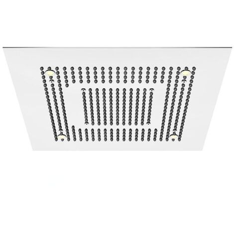 Steinberg 390 - Douche de tête, 600x600mm, 2 jets, éclairage LED, inox 390 6622 (1/3)