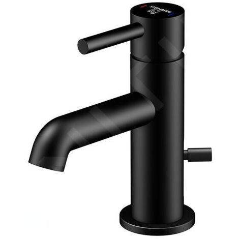 Steinberg 100 - Mitigeur de lavabo avec vidage, noir 100 1055 S (1/5)