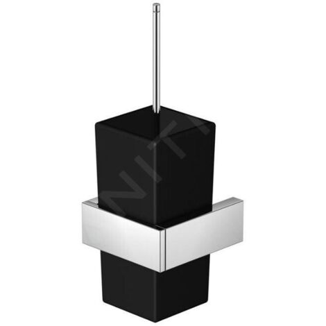Steinberg 460 - Brosse murale WC avec support, verre noir / chrome 460 2904 (1/4)