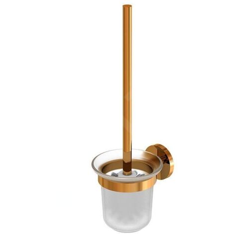 Steinberg 660 - Brosse WC murale avec support, verre dépoli/or rose 660 2911 RG (1/3)