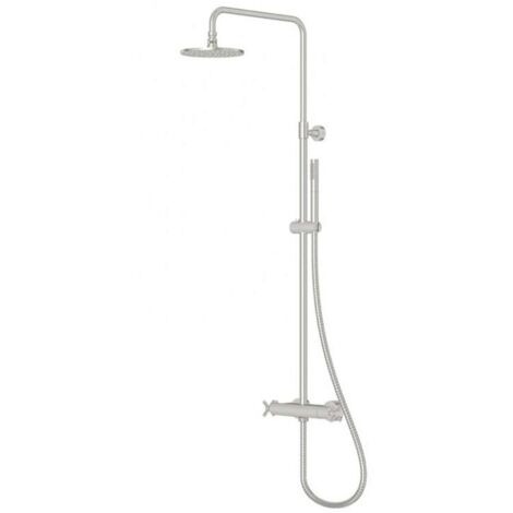 Steinberg 250 - Set de douche avec thermostat, diamètre 200 mm, nickel brossé 250 2721 BN (1/5)