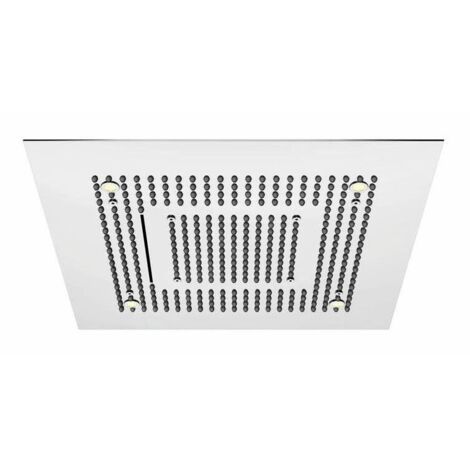 Steinberg 390 - Douche de tête, 600x600 mm, 3 jets, éclairage LED, acier 390 6620 (1/5)