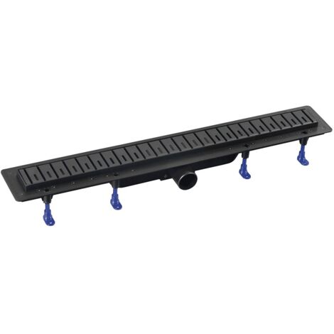 KLAVER égouttoir avec grille en acier inoxydable, L-710, DN50, noir mat (1/5)