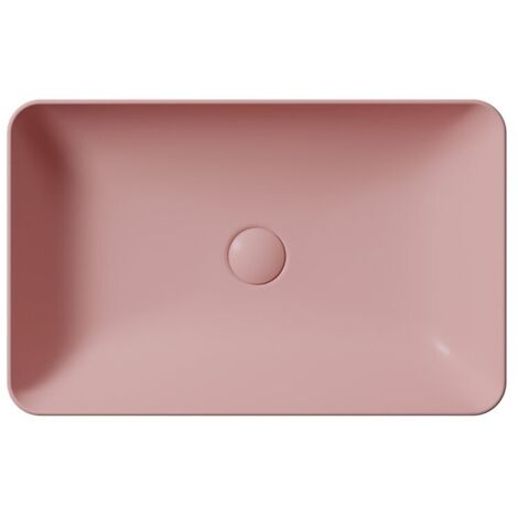 Vasque à poser NUBES en céramique 60x38cm, blush mat (1/2)