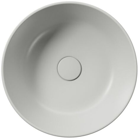 KUBE X Counter Top Ceramic Washbasin dia 40 cm, cenere mat (1/4)