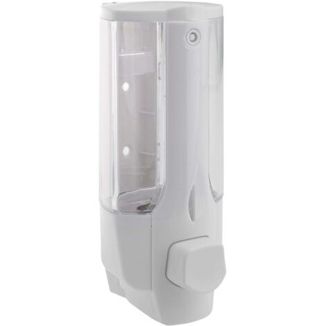 Aqualine Série Hôtel - Distributeur de savon liquide 350 ml, blanc 72027 (1/3)