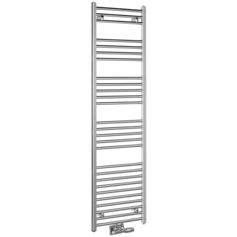 ALYA radiateur salle de bain droite 400x1600mm, connexion centrale, chrome (1/5)
