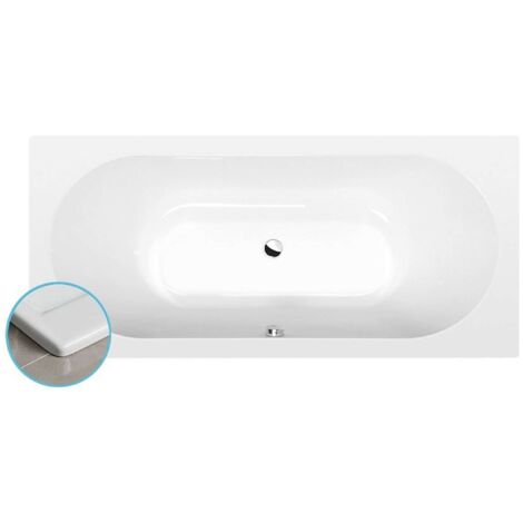 VIVA B SLIM Bain rectangulaire 185x80x47cm, blanc (1/4)