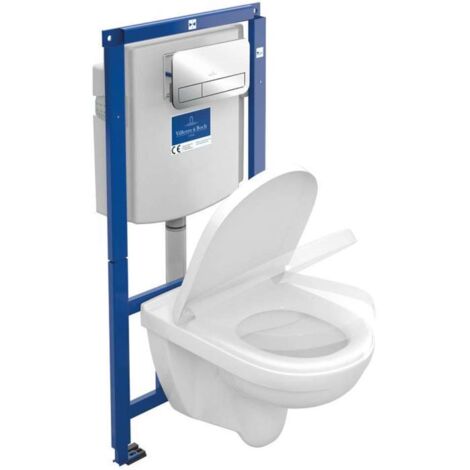 Combi-Pack O.NOVO ViConnect avec WC suspendu profond et abattant WC blanc VILLEROY & BOCH (1/5)