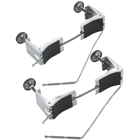 Pieds 49115 pour installation-baignoire chromé (1/2)