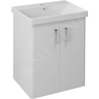 Sapho Theia - Meuble lavabo 565x700x442 mm,2 portes, blanc TH062-3030