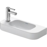 Duravit Happy D.2 - Lave-mains 50x22 cm, avec un trou pour robinetterie à gauche, blanc alpin 0711500009