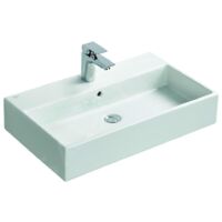 Ideal Standard Strada - Lavabo 710x420x145 mm, avec déversoir, ouverture pour mitigeur, avec Ideal Plus, blanc K0782MA