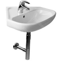 Jika Deep - Lavabo d’angle, 550x560 mm, avec trop-plein, avec trou pour robinetterie, blanc H8166140001041