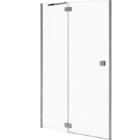 Jika Cubito Pure - Porte de douche rabattable 1200 mm, gauche, Jika Perla Glass, argent/verre clair H2544260026681