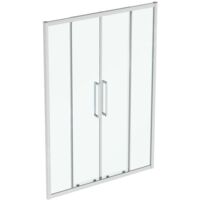 Ideal Standard i.Life - Porte de douche coulissante, quatre battants, 1500 mm, silver bright / verre clair T4951EO