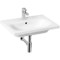 Jika Mio-N - lavabo, 600x450 mm, avec trop-plein, trou pour robinetterie, Jika Perle, blanc H8127131001041
