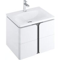 Ravak Balance - Meuble sous lavabo 600x500x465 mm, blanc/graphite X000001367