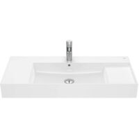 Roca Inspira - Lavabo 1000x490 mm, avec trop-plein, trou pour robinetterie, blanc A32752A000