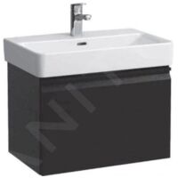 Laufen Pro S - Meuble avec lavabo, 600x500 mm, wengé H8609624231041