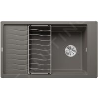 Blanco Elon XL 8 - Évier en silgranit 860x500 mm, avec accessoires, InFino, gris 527255