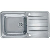 Alveus Praktik - Évier 980x500 mm, avec commande du vidage, inox 1085977