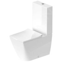 Duravit Viu - Cuvette à poser, évacuation Vario, Rimless, avec HygieneGlaze, blanc alpin 2191092000