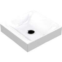 Lavabo à poser CENTO en céramique 45x45cm, blanc