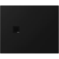 TRENECA Cast Marble Shower Tray 110x90cm, Cuttable selon votre Req, noir mat