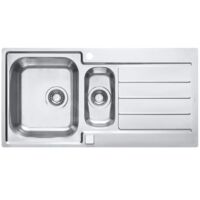 Alveus Line Maxim - Évier 980x500 mm, avec commande du vidage, inox 1085943