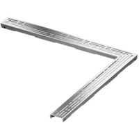 Tece TECEdrainline - Grille pour caniveau à douche d'angle 1200 mm, acier inoxydable poli 611210
