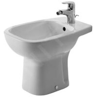 Duravit – Bidet à poser céramique sanitaire avec trop-plein – Dimensions 350 × 540 × 385 mm – 1 trou pour robinetterie – 22381000002