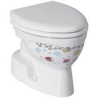 KID Cuvette WC pour enfants, siphon en S, décor