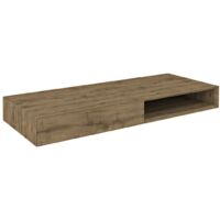 Meuble vasque MORIAN 120x14x48cm, chêne, gauche