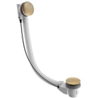 Pop Up Pop Bath Filler Waste (L) 575mm, Plug 72mm, gold mat